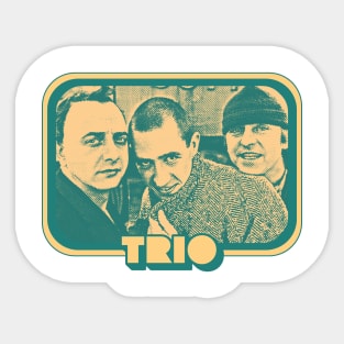 Trio - 80s Retro Record Fan Design Sticker